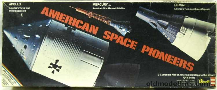 Revell 1/48 American Space Pioneers  Apollo Spacecraft /  Mercury Capsule / Gemini Spacecraft - 3 Kit Gift Set, H1847-500 plastic model kit